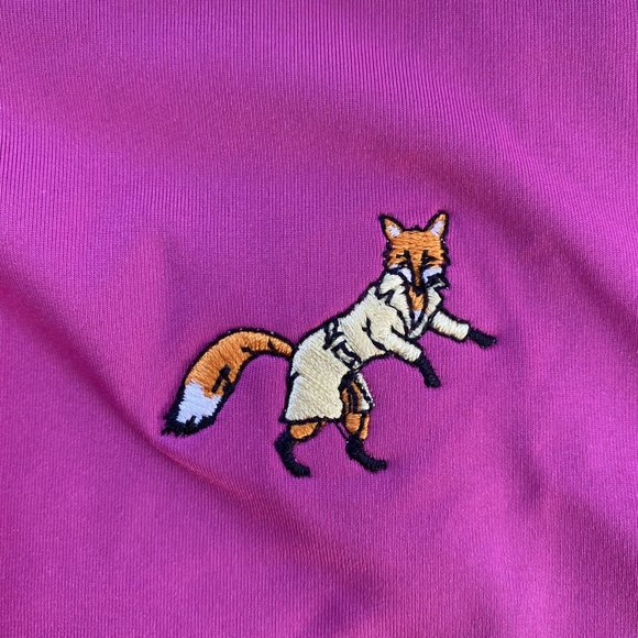 Footjoy Pink Fox Logo Golf Short Sleeve Polo Shirt | Size Medium - Picture 5 of 7